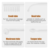 4 In 1 High Frequency Electrode Wand Electrotherapy Glass Tube Beauty Device Acne Spot Remover Facial Anti Wrinkle Skin Care Spa