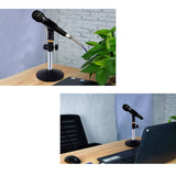 Portable Mic Stand Professional Pedestal Feet Adjustable Desk Holder Bracket Speech Live Fixing Frame Microphone Bracket