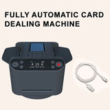 Auto Card Shuffle Dealer Machine 360° Rotating Shuffling 2 In 1 Playing Cards Dealing Tool Games Poker Device With Bid Buttons