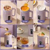 110V/220V Electric Stew Pot Slow Cooker Portable Cooking Pot Rice Cooker Stewing Porridge Soup Travel Heating Cup 1000ml