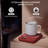 38W Electric Cup Heater 9 Gear Temperature Control Coffee Mug Warmer 220V Milk Tea Water Heating Pad Warmer Coaster