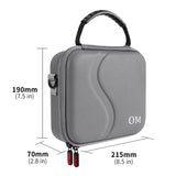 For DJI Osmo Mobile 7/7 Pro Carrying Case Travel Case with Secure Compartments Shockproof Splashproof Handheld Gimbal Accessory