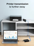 Real 4 Port USB 2.0 Network Extender Via RJ45 Cat5e Cat6 Ethernet Cable 100m for Webcam Camera Mouse Keyboard Printer Scanner