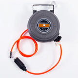 6mm Automatic Retractable Hose Reel, 6 Meters Storage Length, 5-8kg Working Pressure, 185x185x70mm Size, Polypropylene Metal PU