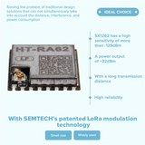 Lora Series Module HTRA62 Lora Series Module SX1262 Secondary Development Supports Lorawan Protocol