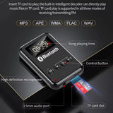 Hot-selling Bluetooth adapter digital display Bluetooth receiver and transmitter TF card playback FM full frequency adjustable