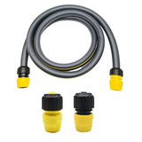 Water Pipe Connectors(2 Pcs) With 3M 3/4 Water Inlet Pipe For Karcher And Gardening Water Stop Hose