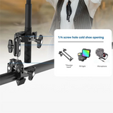 Articulating Magic Arm Clip 360° DualHead Super Clamp For Action Camera For Umbrella Monitor LED Light