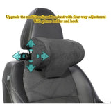 Car Multifunctional Adjustable Headrest Neck Protection Pillow Car Memory Cotton Driver and Passenger Seat Bracket Headrest