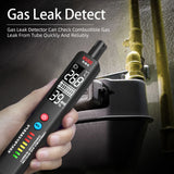 BSIDE X4A Portable Combustible Gas Detector Natural Gas Leakage Alarm Air Temperature and Humidity Detection with Storage