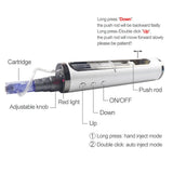 New Electric Microneedle 5 Speed Adjust Beauty Derma Pen Microneedling Skin Care Tool With 2Pcs Round Cartridge Needle