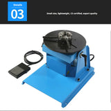 220V Rotary Welding Positioner 10KG 1-12rpm Welding Turntable with Foot Pedal