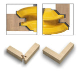 3Pcs 6mm Shank 1/4 inch Shank 45 Degree Lock Miter Router Bit Tenon Milling Cutter Woodworking Tool For Wood Tools Carbide