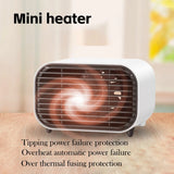Desktop Electric Heater 600W Fast Heating Constant Temperature Wide-angle Warm Supply Low Noise Mini Home