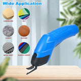Cordless Electric Scissors Cutting Shears Tailoring Scissors USB Rechargeable Cloth Cutter Sewing Shear for Cutting Cotton