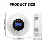 2 in 1 Smoke CO Monitor Quick Response with Real-Time LCD Display Carbon Monoxide Smoke Alert for Home Bedroom Hotel Safety