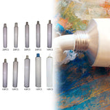 Empty Aluminum Paint Tubes Compact Convenient Easy Open Caps Packing Sample Bottles Portable for Handcream Storing Gouaches Trip