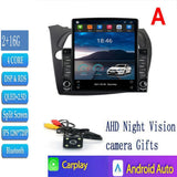For Tesla Style 2 Din Android 14 Car Radio For HONDA Civic Hatchback 2006-12 Multimedia Video Player GPS Stereo Carplay DSP RDS