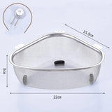 1 PC Kitchen Sink Drain Basket Stainless Steel Triangle Food Vegetables Peel Egg Filter Storage Organizer