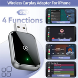 Wireless Carplay Adapter For Iphone,Wired To Wireless Carplay,Wireless For  Carplay Adapter With Cable USB &USB-C