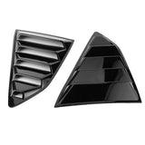 Glossy Black Side Window Louvers Air Vent Cover for Chevy Camaro 2016-2020 Coupe 2-Door ABS Plastic Rear Quarter Window Shade