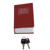 With Lock Keys Mini Safe Box Metal Lock Box Key Lock Security Money Jewelry Box Portable Safe Discreet Hidden Book Safe