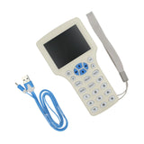 10Frequency NFC Smart Card Reader Writer Duplicator 125KHz 13.56MHz RFID Copier USB Fob Programmer Copy Encrypted Key Replicator