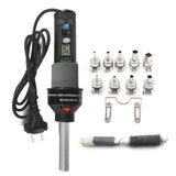 450W Portable Temperature-Controlled Soldering Heat Air Machine 450℃ Hot Air Rework Station SMD Desoldering Tool with 9 Nozzles