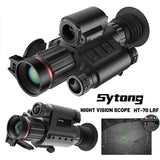HT-70 LRF 2K HD WIFI Monocular Telescope Video Camera 400M Infrared Night Vision Scope for Hunting with Laser Distance Meter