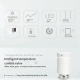 B27B MOES TRV Smart Programmable Thermostat Valve Heater Temperature Actuator Radiator Zigbee 3.0 Tuya Alexa Voice Control