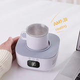 2 in 1 Cup Heater Cup Cooler Beer Bottle Can Drinks Cooling Mug Beverage Cooler Coaster Samrt Thermostatic Cup 220V