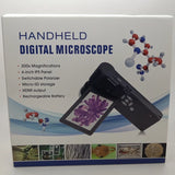 Original 10x-300X Portable Digital Mobile Microscope 4" LCD Display 5MP HD Foldable HDMI TV Output Li-Battery Camera Magnifier