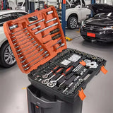 Screwdriver kit socket wrench ratchet set for home car repairs Hand Tool Sets Car 121 Pcs Repair Kit Home Mechanic Tool Box Set