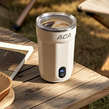 Mini Electric Portable Automatic Stirring Cup Smart Temperature & Battery Level Display 300ml USB-Charging Automatic Magnetic