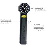 B59B- Fan Handheld Powerful Air Blower LED Lighting Turbo Fan 64Mm Brushless Motor Electric Duct Fan US Plug