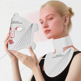 LED Beauty Facial Mask Skin Tightening Light Therapy Masks Esthetician LED Neck Masks Professional Facials Cosmetic Devices