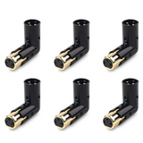 6Pcs 3Pin XLR Angle Adapter Adjustable Male To Female Right Angle XLR Adapter XLR 90 Degree Adapter