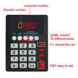 Kitchen Restaurant Equipment Wireless Numeric Keypad Silver Calling Button System