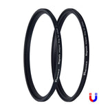 PRO TANLE Magnetic Filter Adapter Ring Kit 67mm 72mm 77mm 82mm Aluminum Alloy Magnet Ring Adapter for Filter and Lens Convert