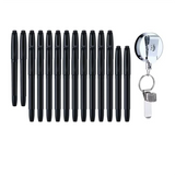 NEW ARRIVAL 24PCS Count Permanent Markers, Fine Point Tip Black Permanent Marker Pens with Retractable Pen Holder