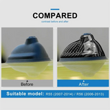 Dry Carbon Fiber For Mini Cooper R55 R56 Replacement Accessories Car Roof Shark Fin Antenna Signal Aerials Cover Trim