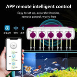 Four-Head Titration Pump New WIFI DOSER 3.13.4 Operable with Mobile Phone 220v Plastic Aquarium Accessories