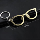 20pcs Glasses Shape Beer Bottle Opener Keychain