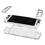 Clear PC Hard Case for Switch 2 Split Protective Case Cover Anti-fall Transparent Skin Case Anti-scratch Protective Shell Cover