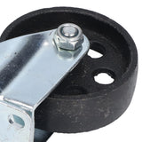 Swivel Caster 3.5in Cast Iron Wheel Dual Bearing Heavy Duty Accessory for Cart Trolley Airports Hotels Warehouses
