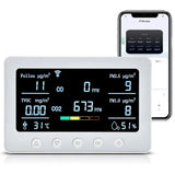 2026 6-In-1 Multifunctional Gas Detection Graffiti Dust Odor CO CO2 Alarm Temperature And Humidity Detector Tool