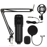 BM800 Condenser Microphone Kit Computer Sound Card Mobile Phone Audio Mixer Streaming Headset Microphone Studio Recording