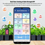8-in-1 Soil Tester NPK PH Meter EC Temperature Humidity Fertility Detector IP68 Waterproof Sensor for Smart Farming Garden