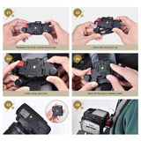 GW-Camera Quick Disassembly Waist Buckle CNC Strap Mount Clamp Holder For Micro SLR