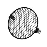 6.3 Inch Retro Motorcycle Grill Headlight Cover Mask Diamond Side Mount for Cafe Racer Bobber Custom Modified Parts